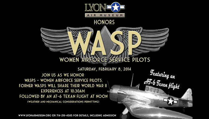 Lyon Air Museum to honor Women Airforce Service Pilots (WASP)