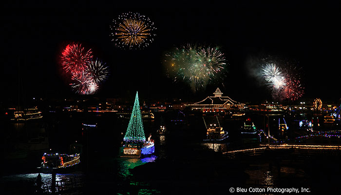 America’s longest running lighted Christmas boat parade in beautiful Newport Beach, California