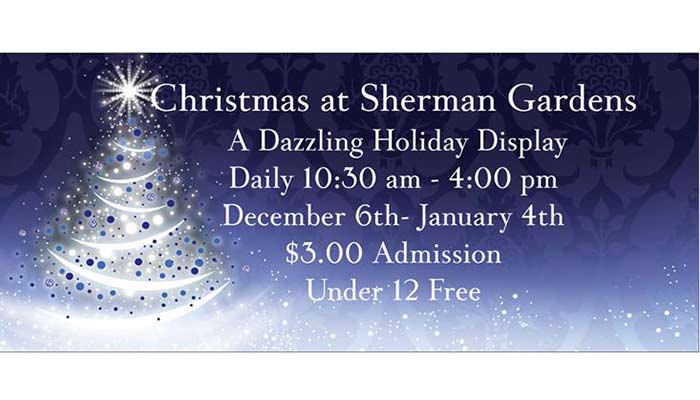 Holiday Display at Sherman Gardens