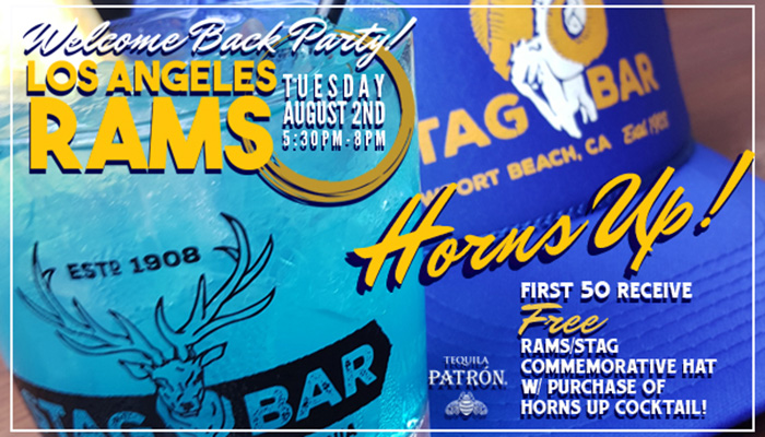 Welcome Back Rams Party at Stag Bar + Kitchen