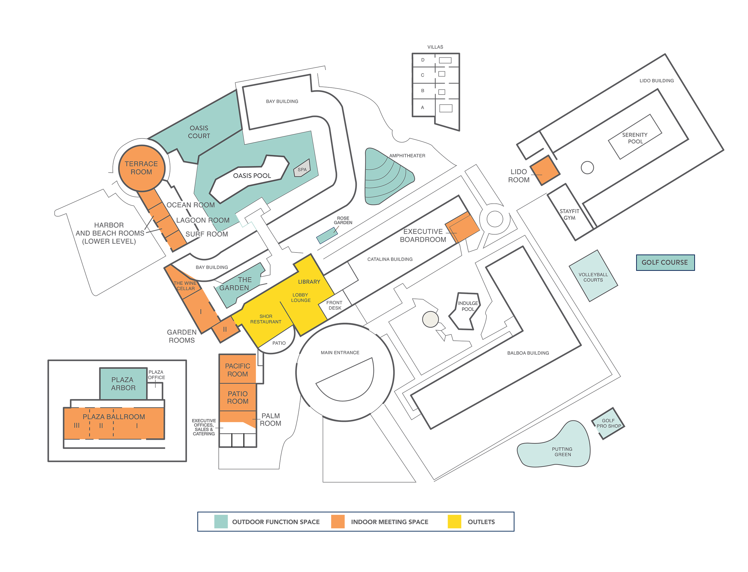 Hyatt Regency Newport Beach Floorplan