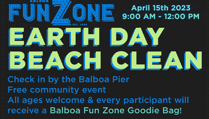 Balboa Fun Zone “Earth Day Beach Clean”