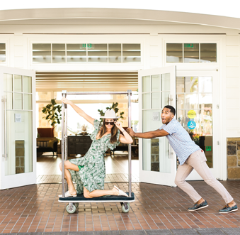 couple at lido house