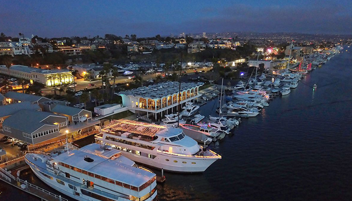 boats with lights