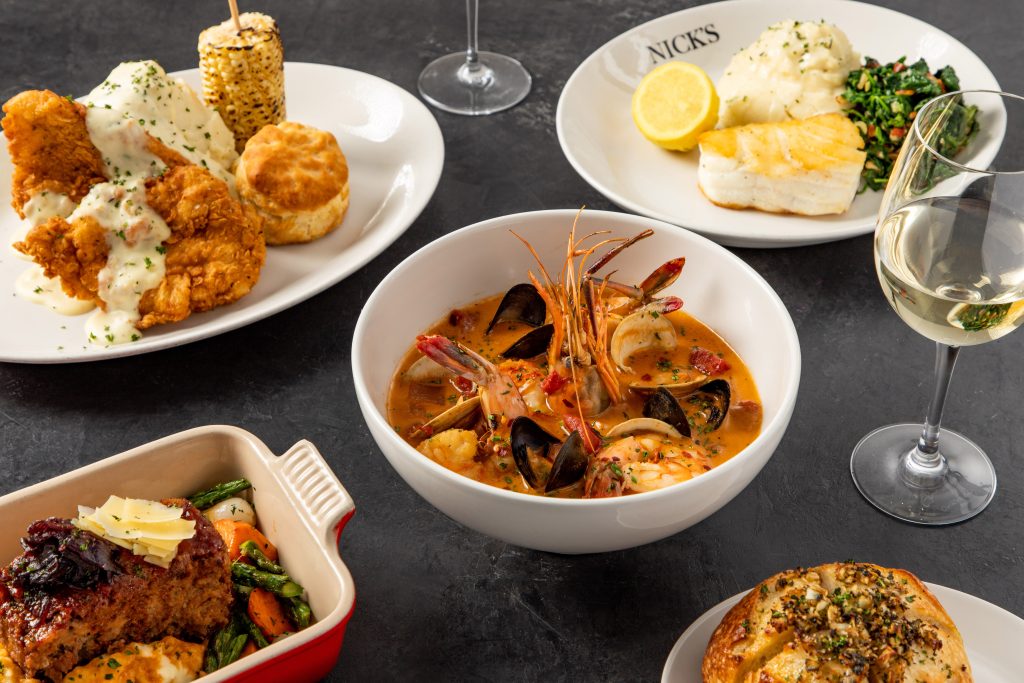 plates of food on a table