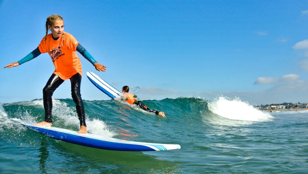 person surfing