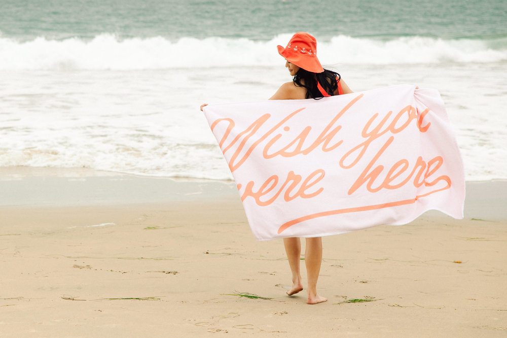 woman on the beach