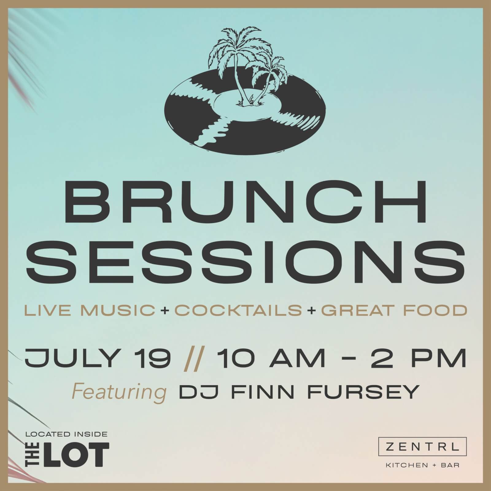 flyer for a brunch event