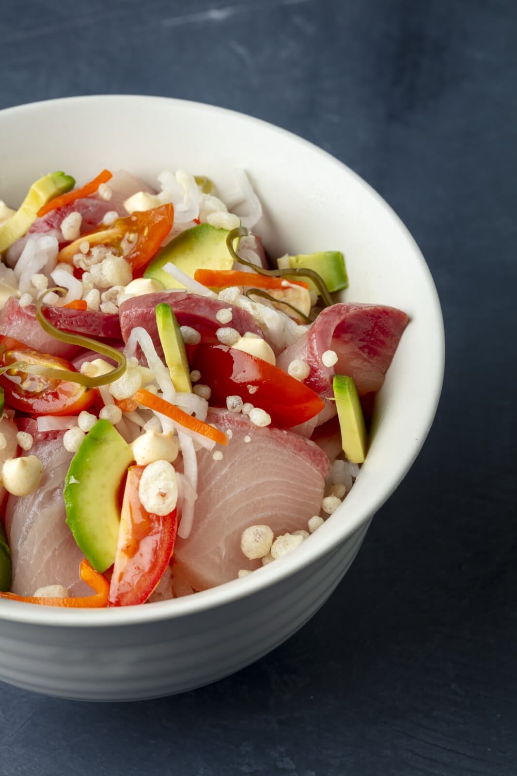raw seafood dish