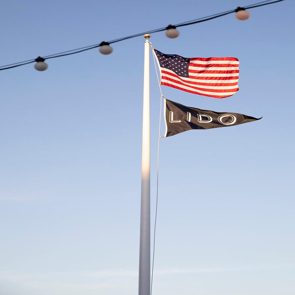 Lido Marina Village flags