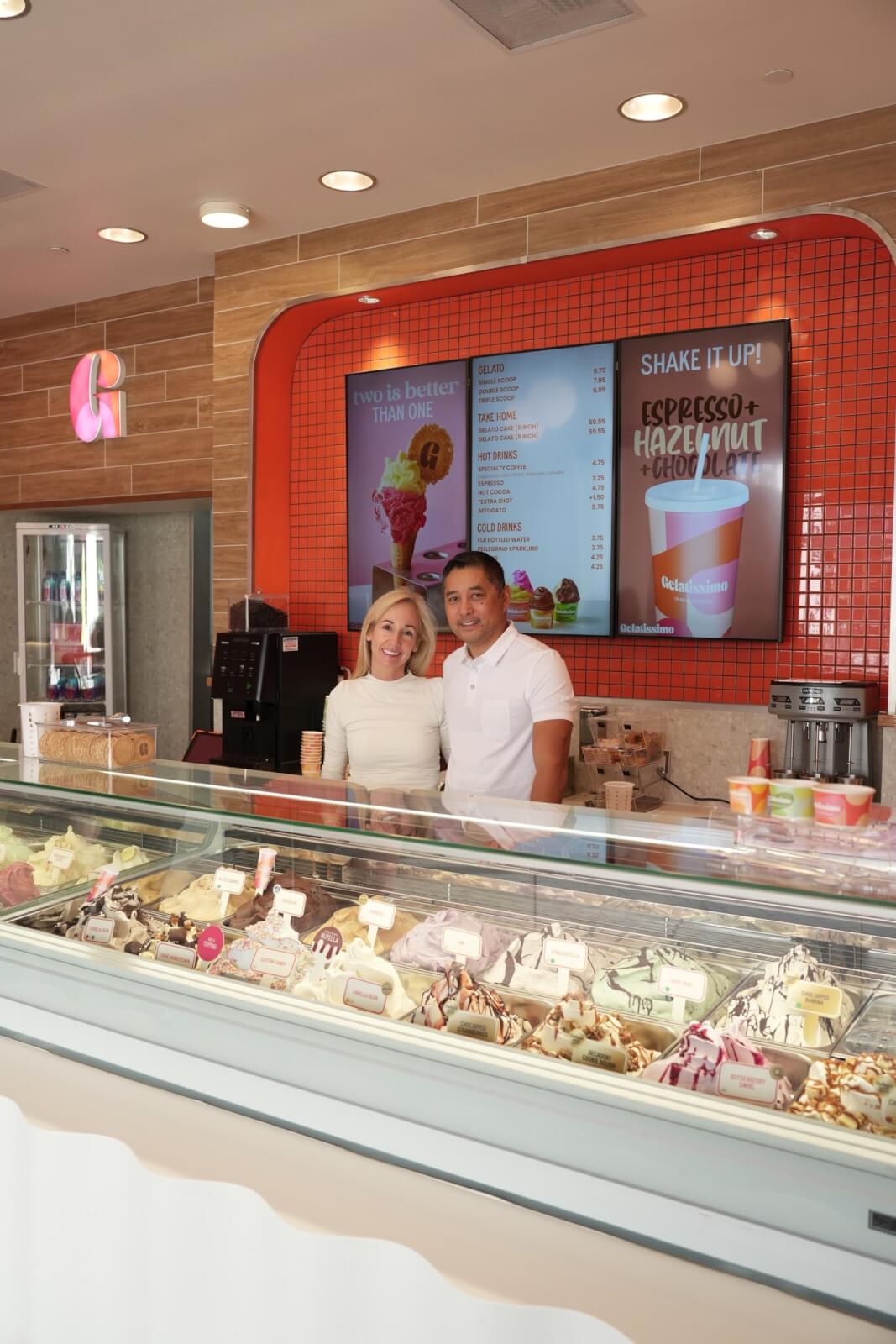 gelato display