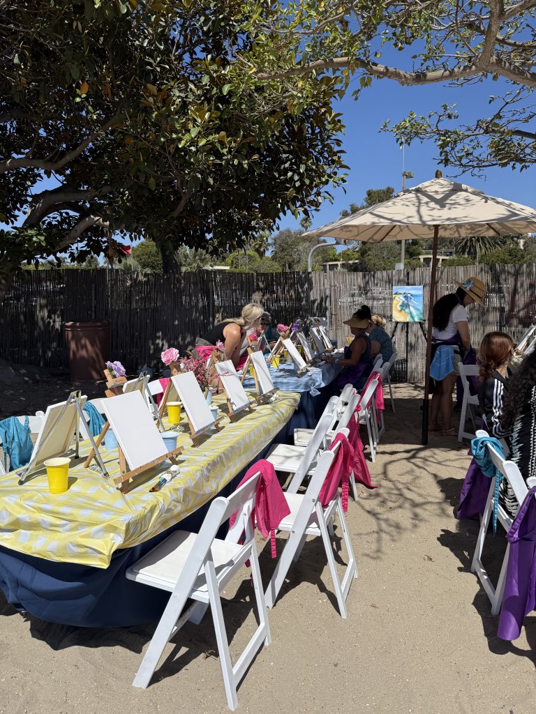 chairs and table set up