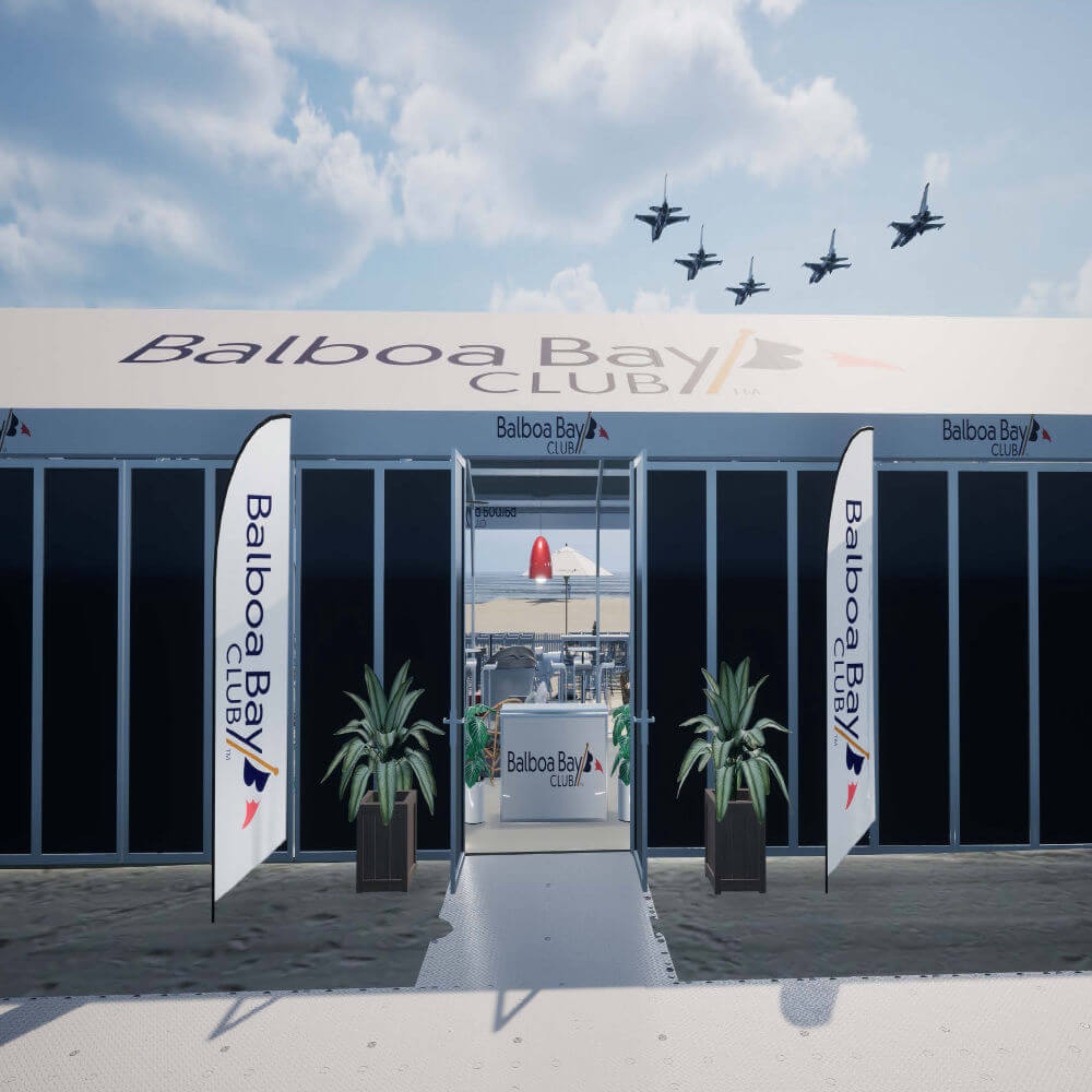 entrance to balboa bay club