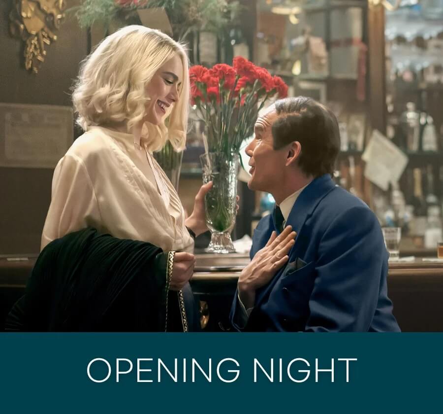man and woman looking at each other