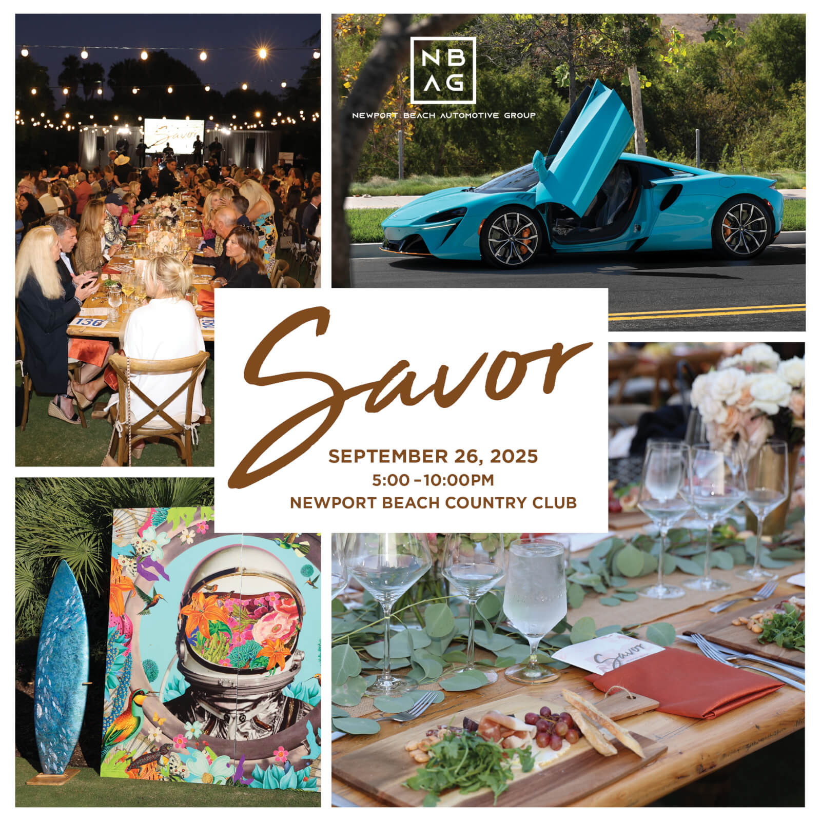 flyer for savor event