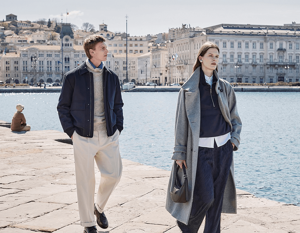 man and woman standing