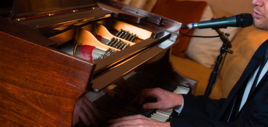 man playing the piano