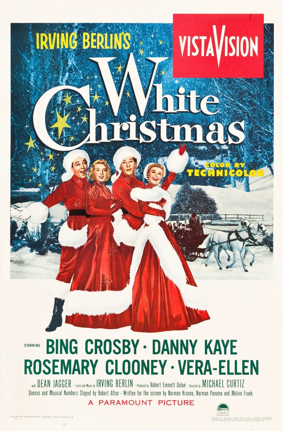 white christmas movie poster