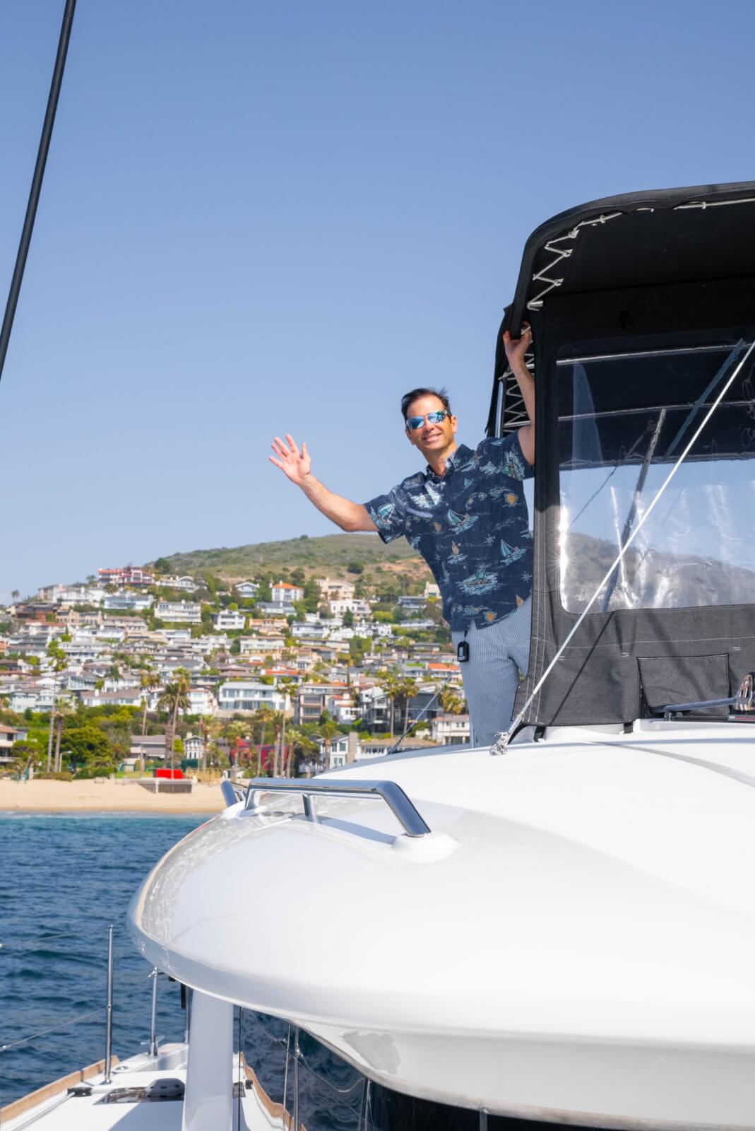 man on a boat