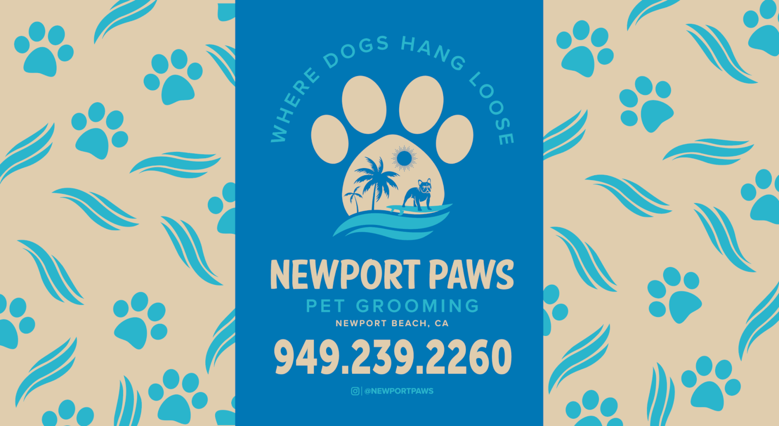 newport paws logo