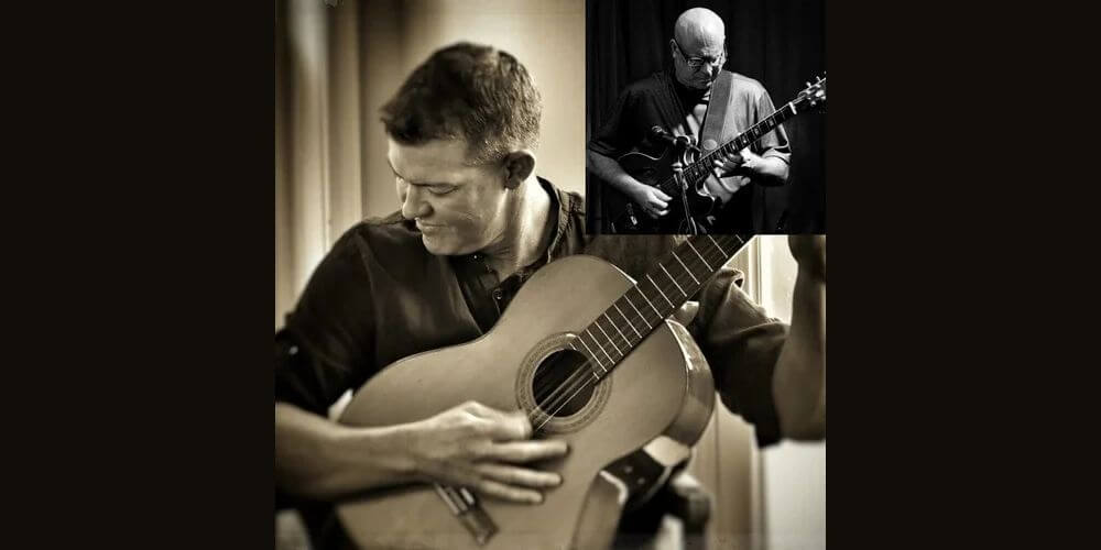man holding guitar