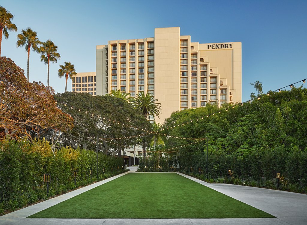 Garden Lawn in front of Pendry Hotel