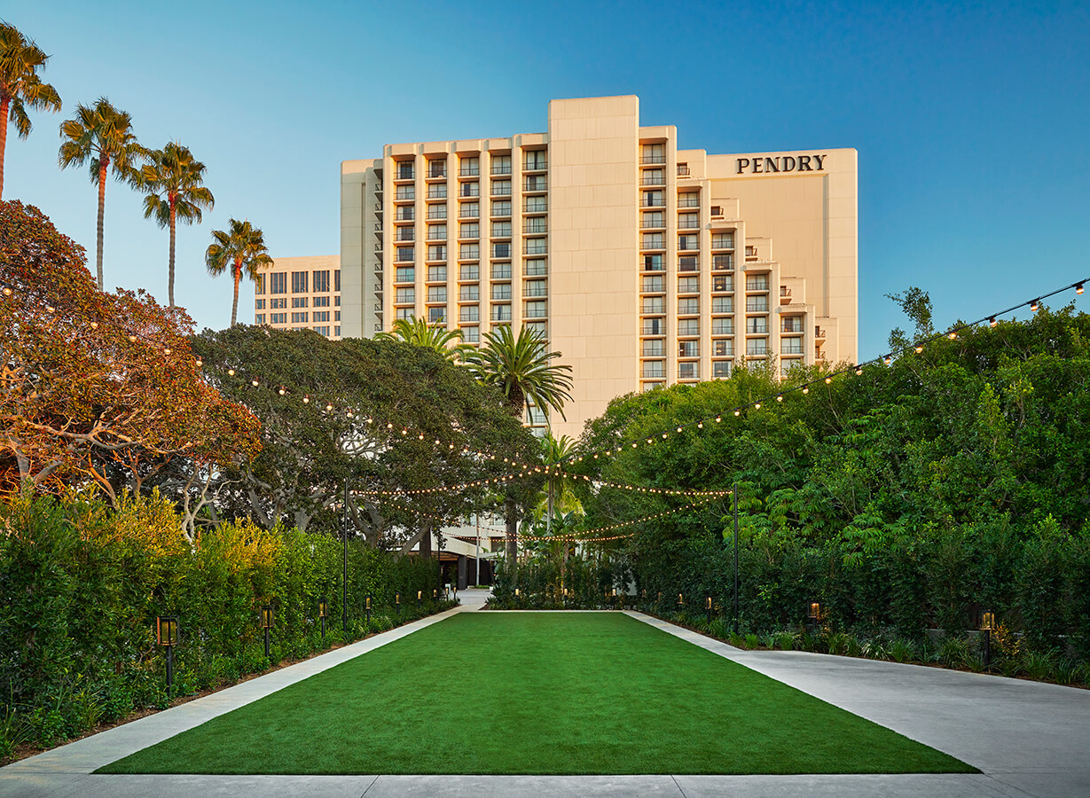 Garden Lawn in front of Pendry Hotel