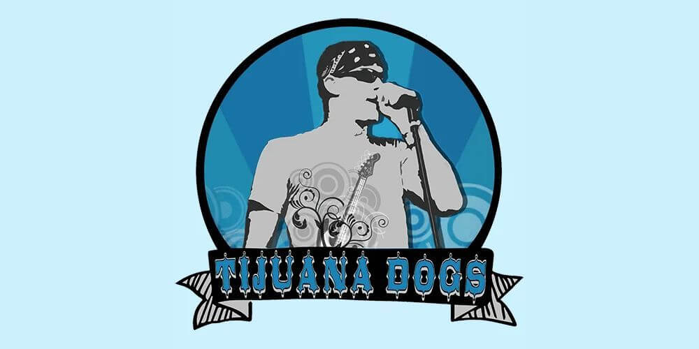 Picture of man singing in to a microphone