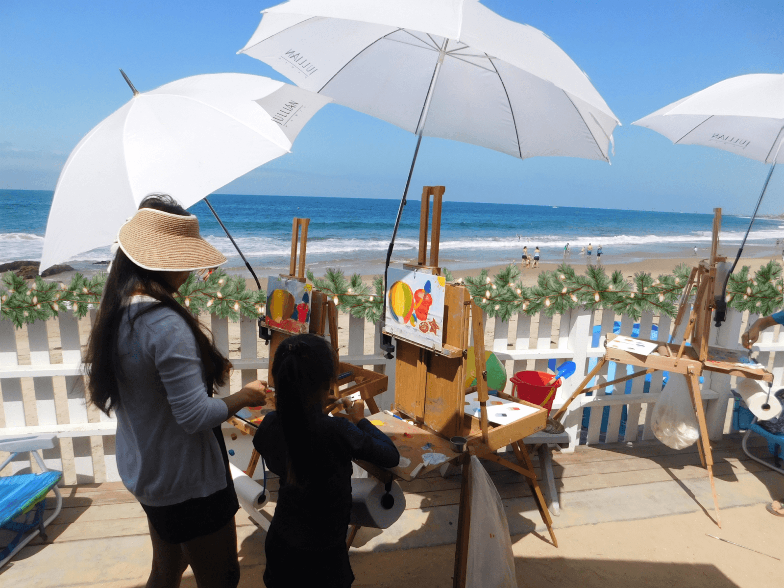 people painting