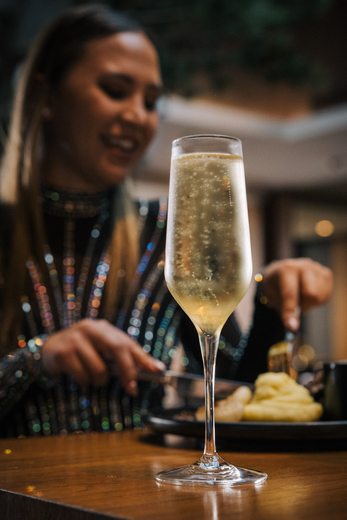 glass of champagne
