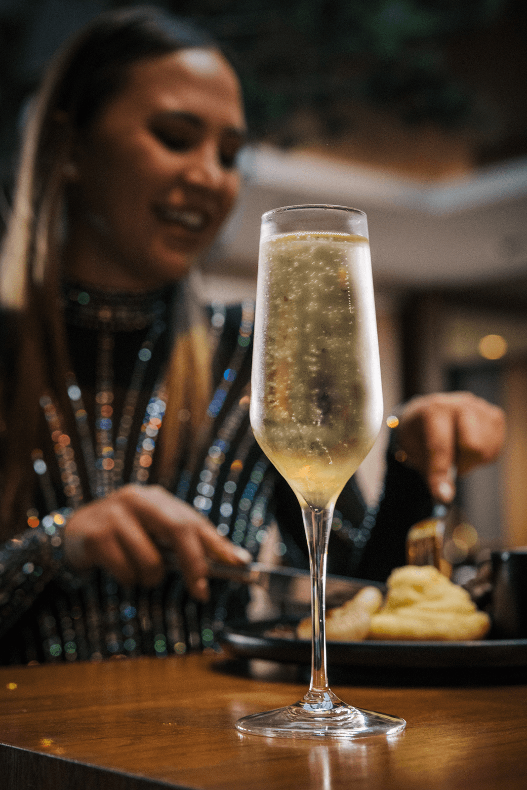 glass of champagne